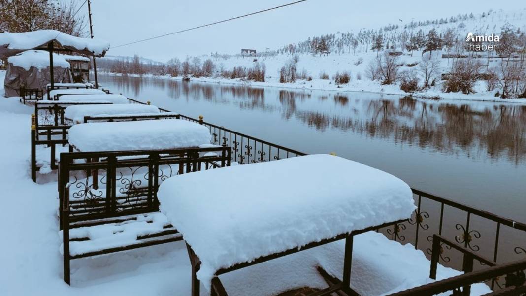 Dicle Nehri’nden muhteşem kış görüntüleri! 3